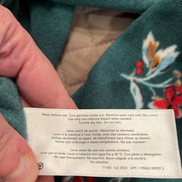 Carter's Baby Floral Zip-Up Fleece Sleep & Play Pajamas/NWT/9M - Picture 9 of 9